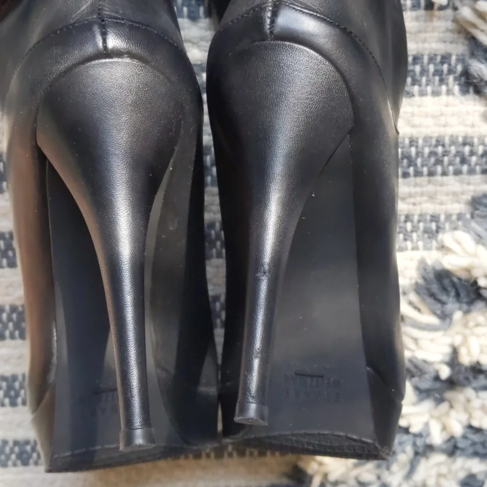 Stuart Weitzman OvertheKnee Lthr Platform Boot 8.5